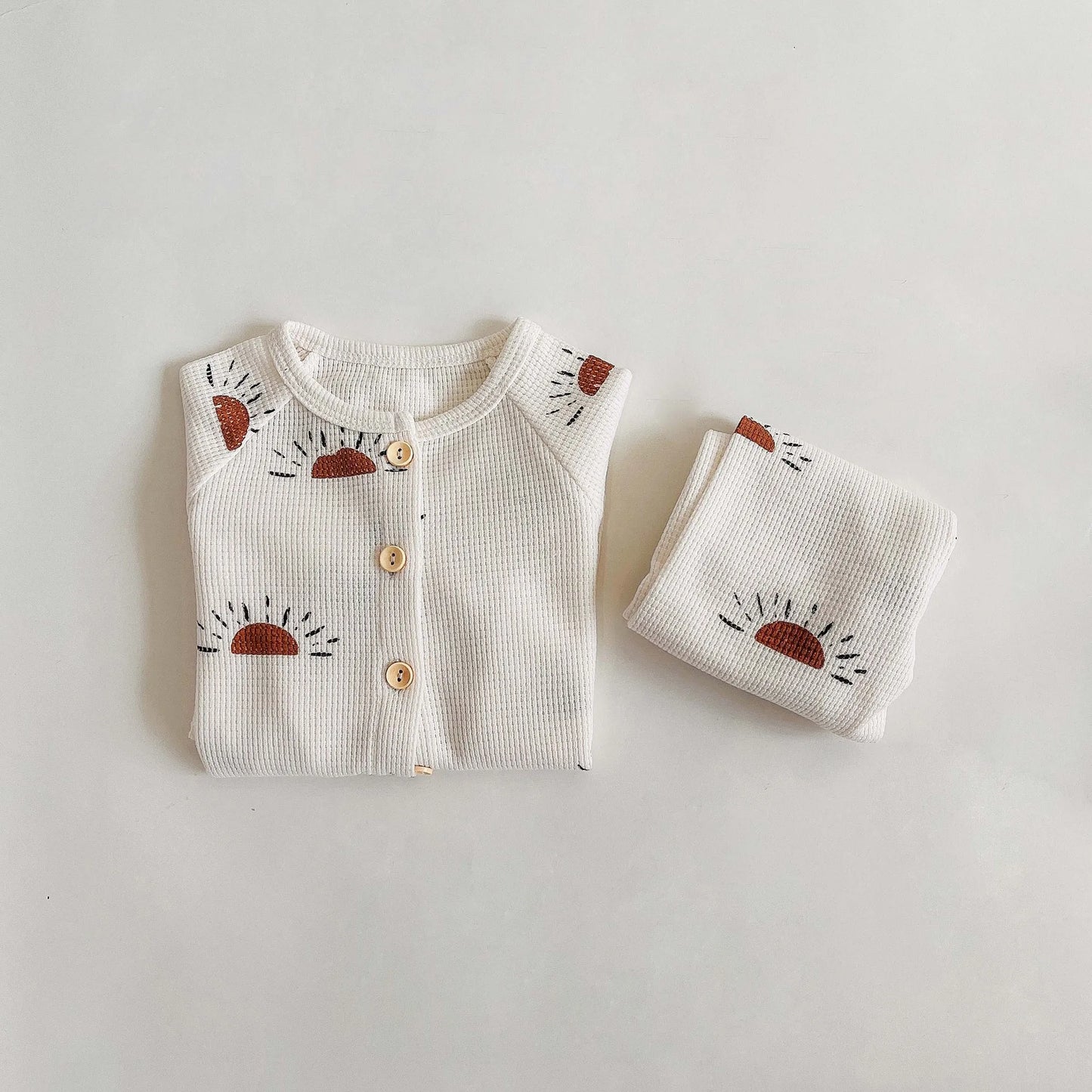 Toddler Kid Boy Girl 2Pcs Clothes Set Autumn Winter Infant Pajamas Set Long Sleeve Top Pants Suit Children Homewear Outfit