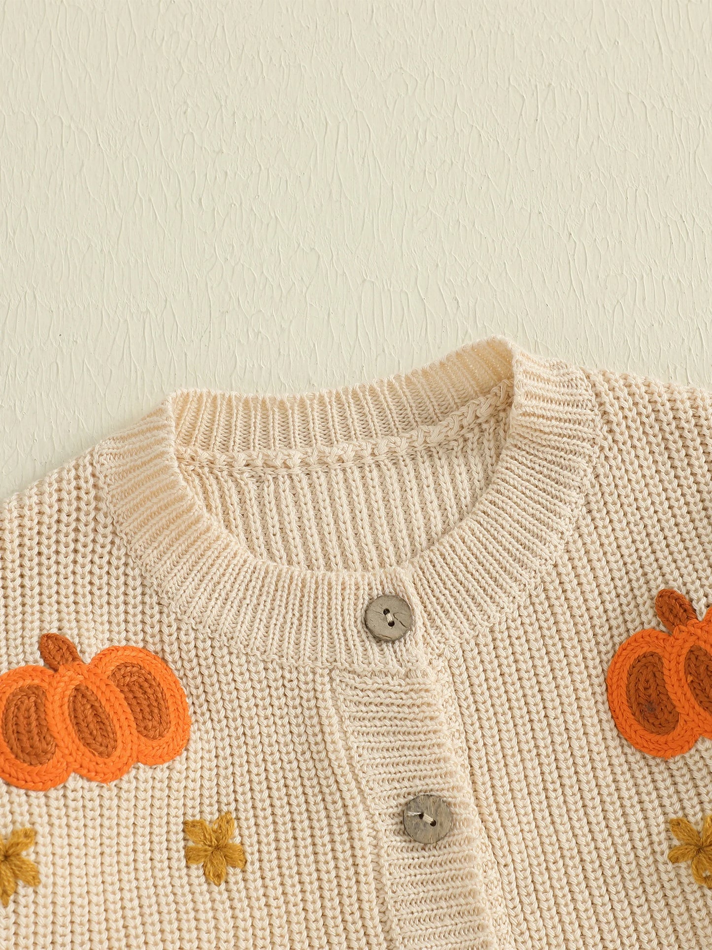 Baby Toddler Girls Halloween Sweater Casual Pumpkin Pattern Infant Button Cardigan Knitwear Warm Clothes Top