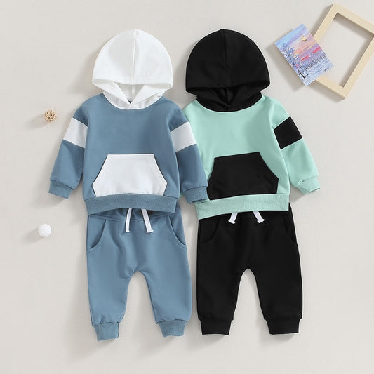 Toddler Baby Boy Girl 2Pcs Outfit Long Sleeve Hoodie Set Pants