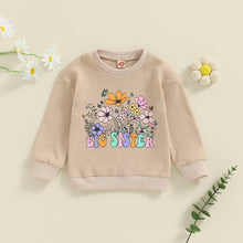 Load image into Gallery viewer, Toddler Kids Girls Big Sister Autumn Long Sleeve Crewneck Letter Flower Print Loose Fit Pullover Top
