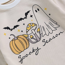 Load image into Gallery viewer, Baby Girl Boy Casual Long Sleeve Jumpsuits Romper Bodysuit Ghost Pumpkin Spooky Season Print Halloween
