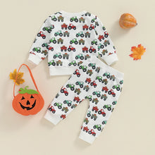 Load image into Gallery viewer, Baby Toddler Boys 2Pcs Fall Outfit Long Sleeve Tractor Print Top + Pants Set
