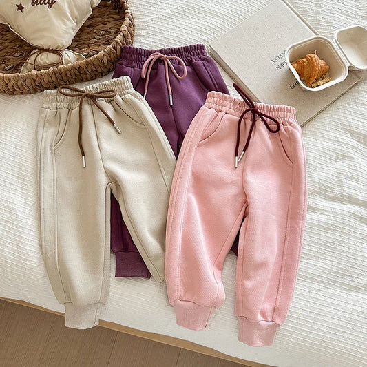 Toddler Kid Boy Girl Autumn Winter Clothes Casual Loose Children Sport Jogger Pants Bottoms Streetwear