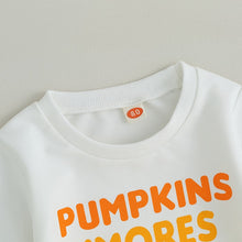 Load image into Gallery viewer, Baby Toddler Kids Girl 2Pcs Fall Outfits Long Sleeve Letter Pumpkin Print Top Bell Bottoms Set
