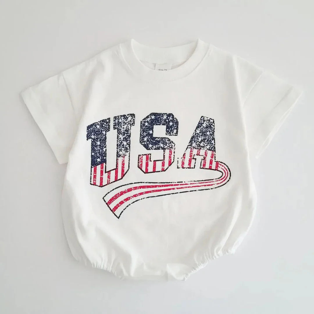 Grunge Style USA Bodysuit Romper