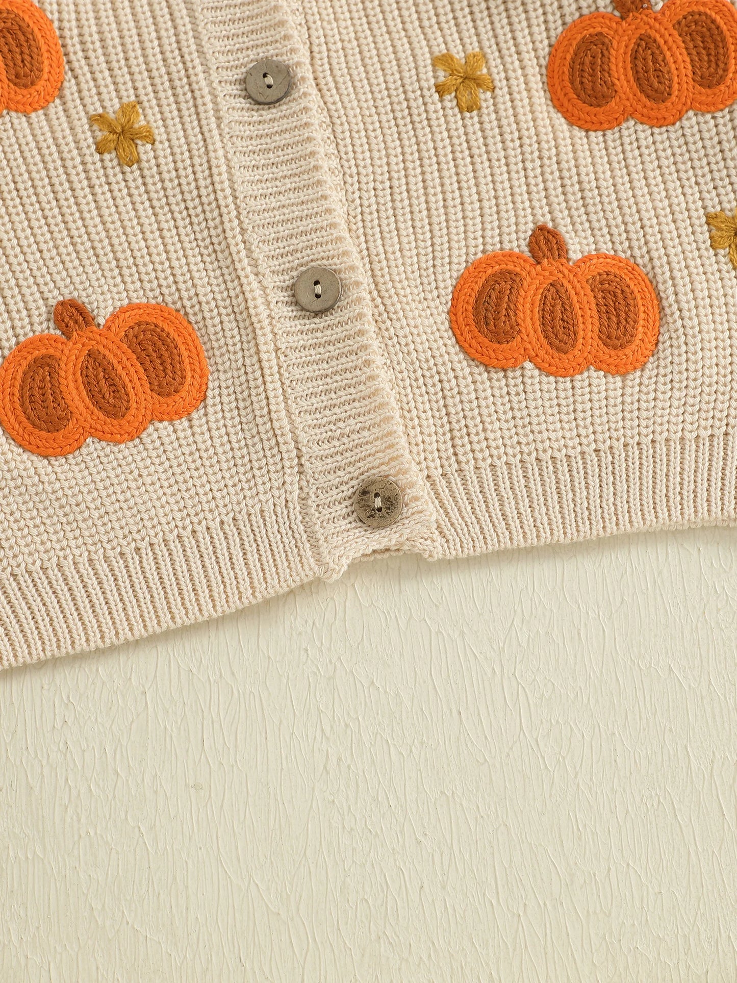 Baby Toddler Girls Halloween Sweater Casual Pumpkin Pattern Infant Button Cardigan Knitwear Warm Clothes Top