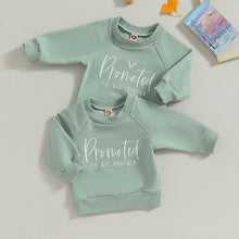 Load image into Gallery viewer, Toddler Baby Boy Girl Fall Promoted Print Sibling Brother Sister Long Sleeve Pullovers Tops Cute Clothes
