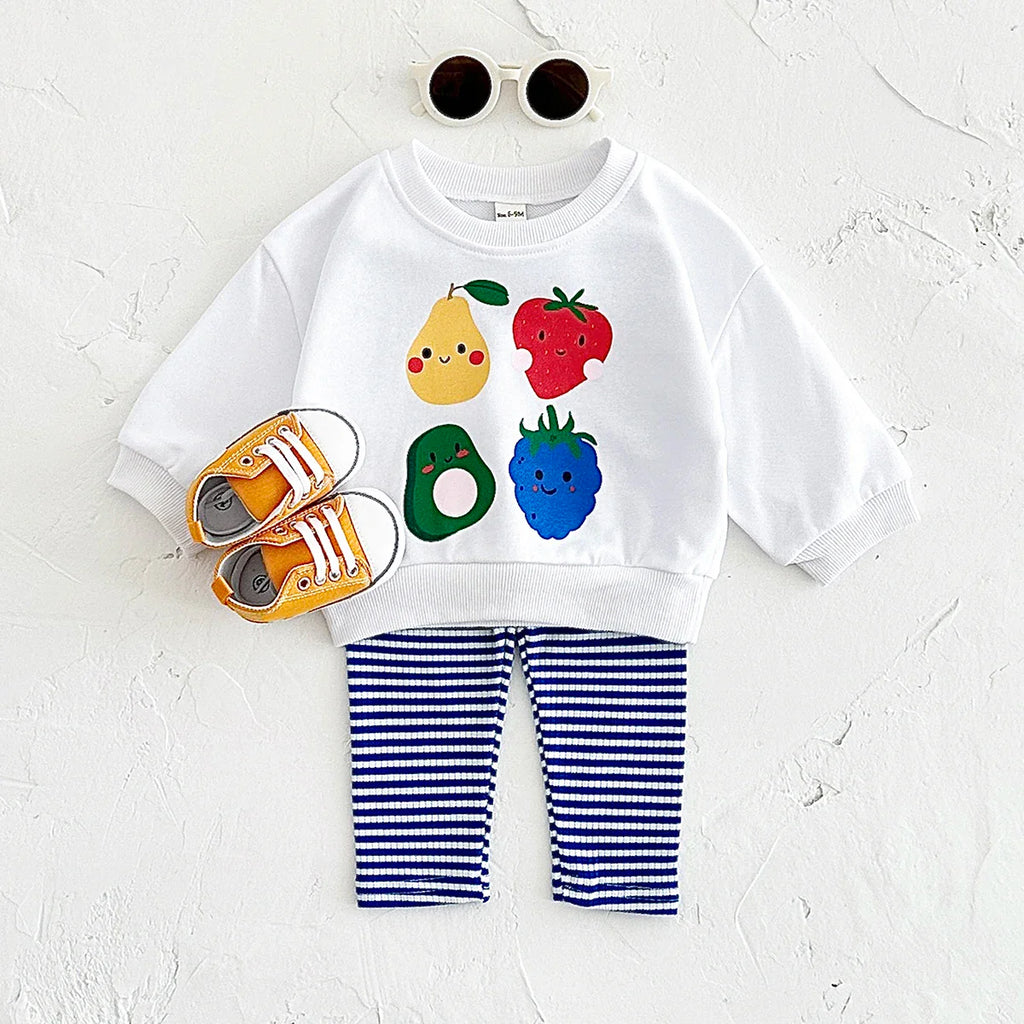 Fruit Pullover Pants Set