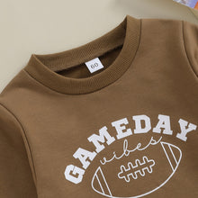 Load image into Gallery viewer, Baby Girl Boy Game Day Vibes Football Print Romper Letter Long Sleeve Jumpsuit Fall Clothes
