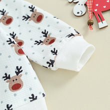 Load image into Gallery viewer, Toddler Baby Boys Girls 2Pcs Clothes Christmas Long Sleeve Reindeer Print Crewneck Top Pants Outfits Set
