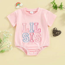 Load image into Gallery viewer, Baby Toddler Girl Boy BIG BRO / LIL BRO / BIG SIS / LIL SIS Romper or Top Short Sleeve Bodysuit Family Sibling Matching
