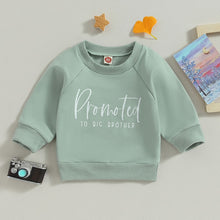 Load image into Gallery viewer, Toddler Baby Boy Girl Fall Promoted Print Sibling Brother Sister Long Sleeve Pullovers Tops Cute Clothes
