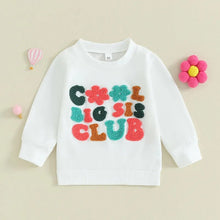 Load image into Gallery viewer, Baby Toddler Kids Girls Sister Long Sleeve Letters Cool Big Sis Club Flower Pattern Pullover Crewneck Top
