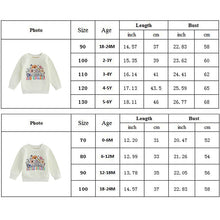 Load image into Gallery viewer, Toddler Baby Kids Girls Floral Little Cousin Big Cousin Print Long Sleeve Pullover Tops
