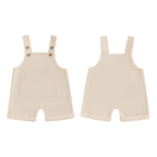 Baby Toddler Boys Girls Overalls Tank Sleeveless Square Neck Front Pocket Suspender Shorts Romper