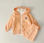 B Stitch Zip Up Jogger Set