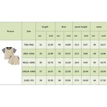 Load image into Gallery viewer, Toddler Baby Boy 2Pcs Checker Print Short Sleeve T-Shirt Tops and Shorts Outfits Set

