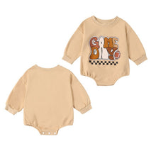 Load image into Gallery viewer, Baby Boys Girls Romper Football Game Day Letter Print Long Sleeve Jumpsuit
