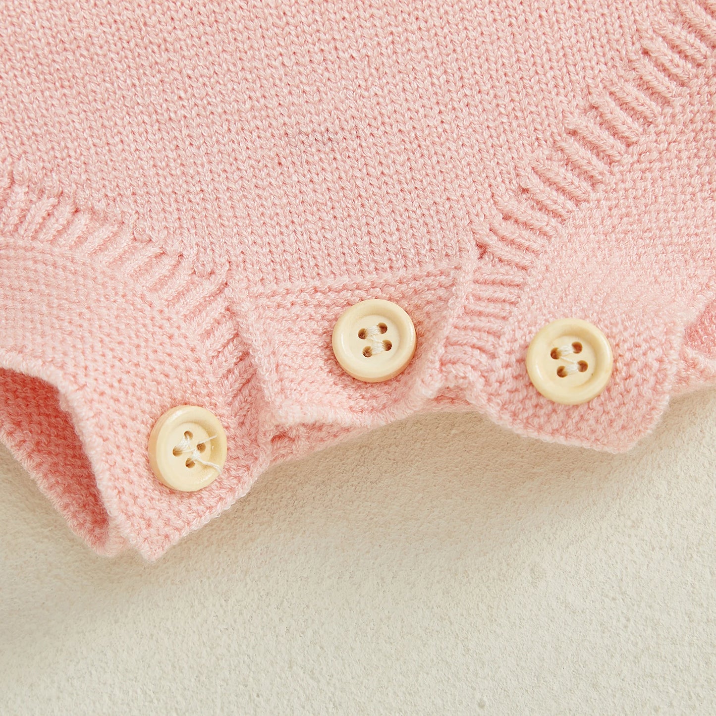 Baby Girl Thanksgiving Knit Romper Cute Turkey Print Square Neck Sleeveless Infant Jumpsuit Overalls