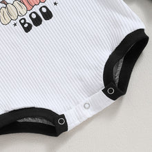 Load image into Gallery viewer, Baby Boy Girl Halloween Bodysuit Mesh Long Sleeve Round Neck Ghost Print Jumpsuit Clothes Romper
