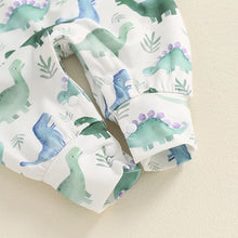 Load image into Gallery viewer, Baby Boys Romper Overalls Casual Summer Dinosaur/Tractor Print Sleeveless Jumpsuit
