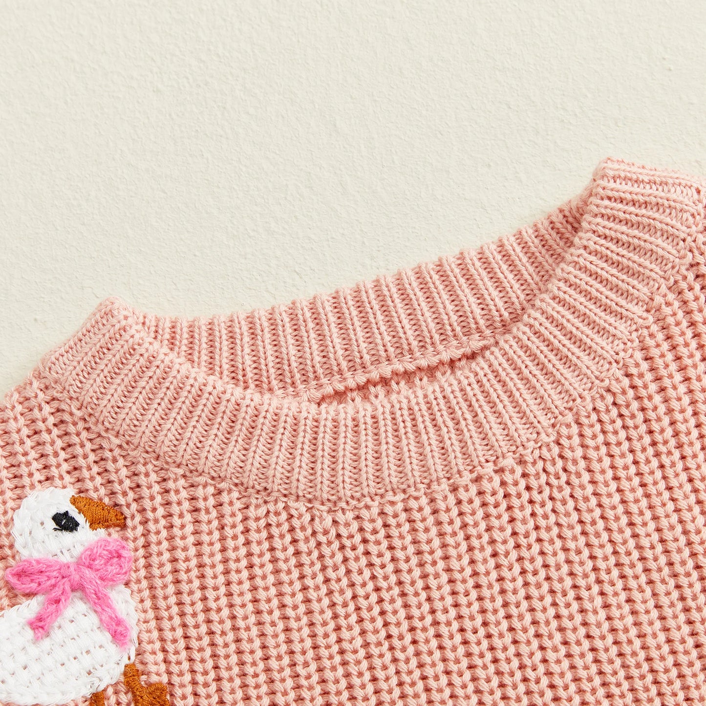 Baby Toddler Girls Sweater Long Sleeve Crew Neck Cute Duck Soft Warm Winter Sweater Clothes