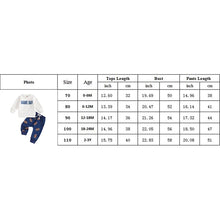 Load image into Gallery viewer, Baby Toddler Boys 2Pcs Game Day Autumn Outfit Long Sleeve Letter Print Pullover Tops Football Print Long Pants Set
