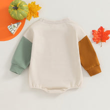 Load image into Gallery viewer, Baby Boy Long Sleeve Pumpkin Pie Kinda Guy Letter Print Romper Bodysuit Fall Clothes Thanksgiving
