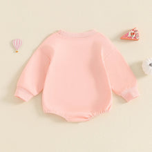 Load image into Gallery viewer, Baby Girls Romper Fall Long Sleeve Crew Neck Pumpkin Bow Print Bodysuit
