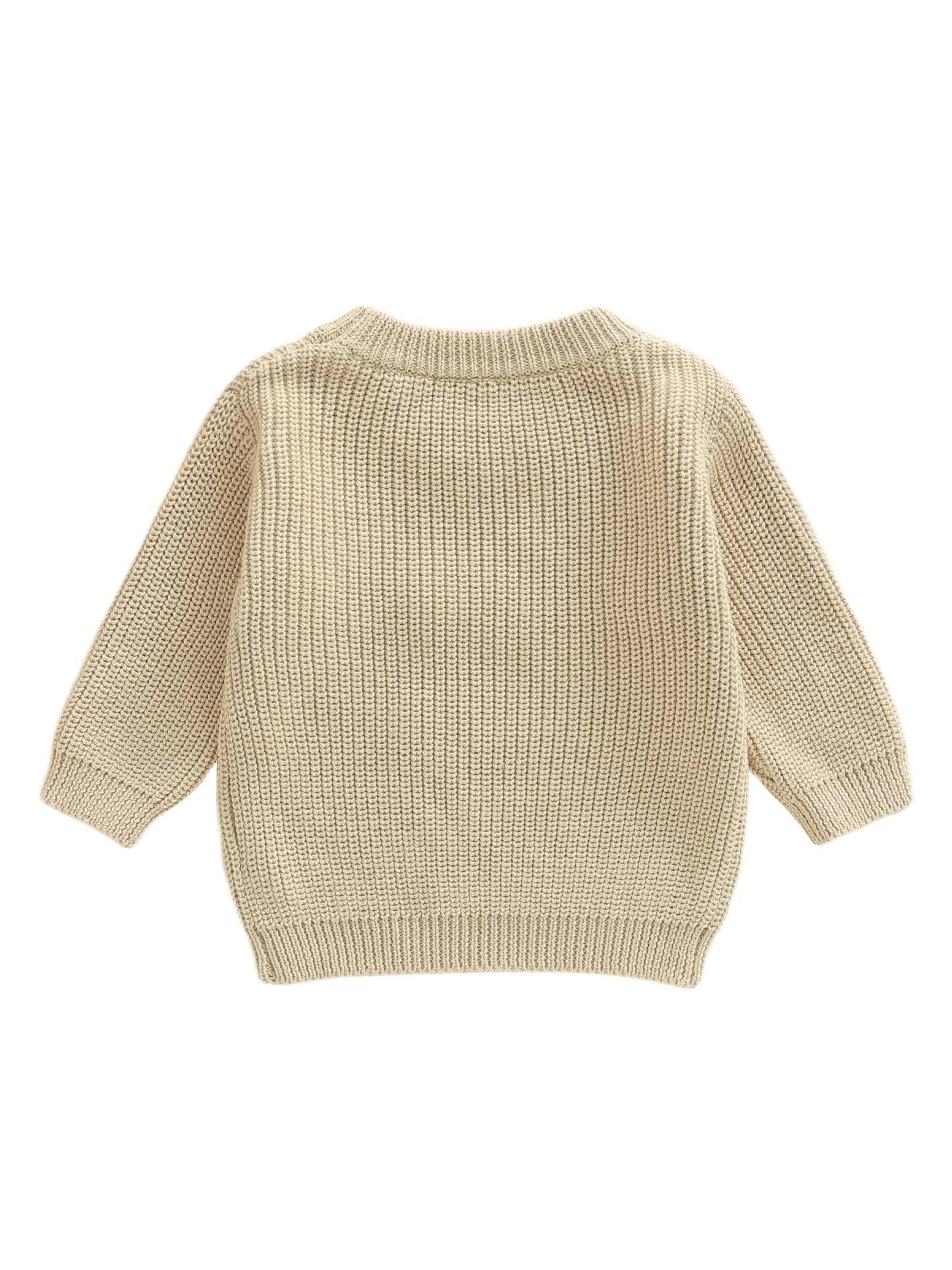 Baby Toddler Boys Valentines Sweater Fashionable Letters Lover Boy Heart Embroidery Crew Neck Long Sleeve Knit Top