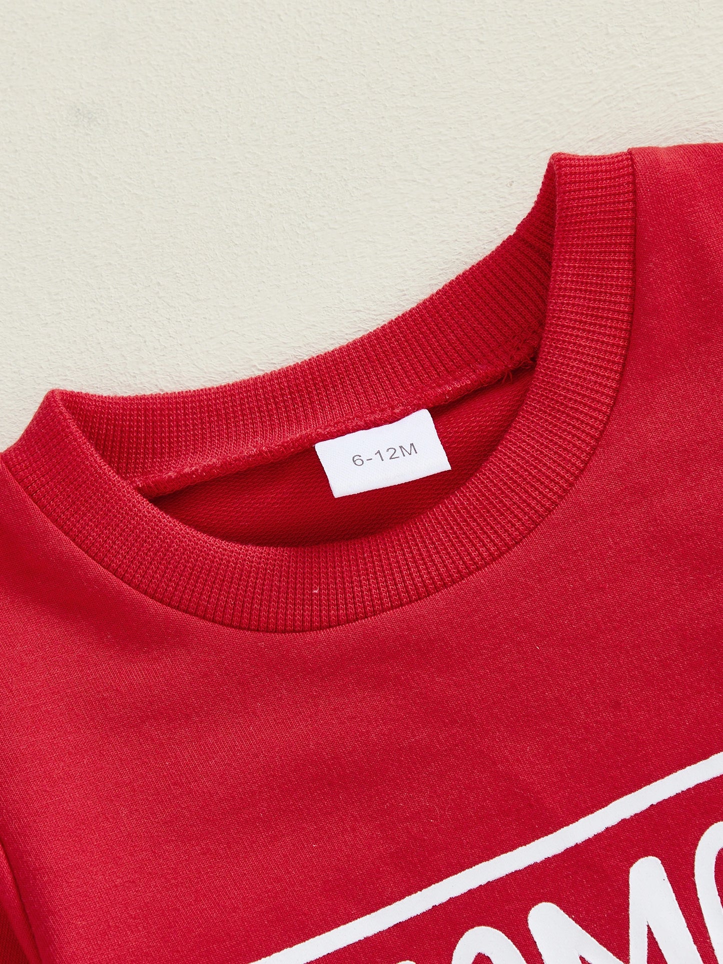 Baby Boy Girl Mama's Sweet Heart Valentine's Day Romper Crew Neck Long Sleeve Letters Heart Print Jumpsuit