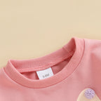 Baby Toddler Girls Long Sleeve Top Pom Pom Ball Bow Print Crewneck Pullover Winter Fall Clothes