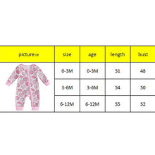 Load image into Gallery viewer, Baby Girls Jumpsuit Long Sleeve Crew Neck Donut Print Zipper Romper
