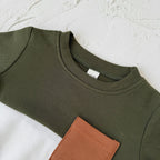 Green Splicing Sports Set