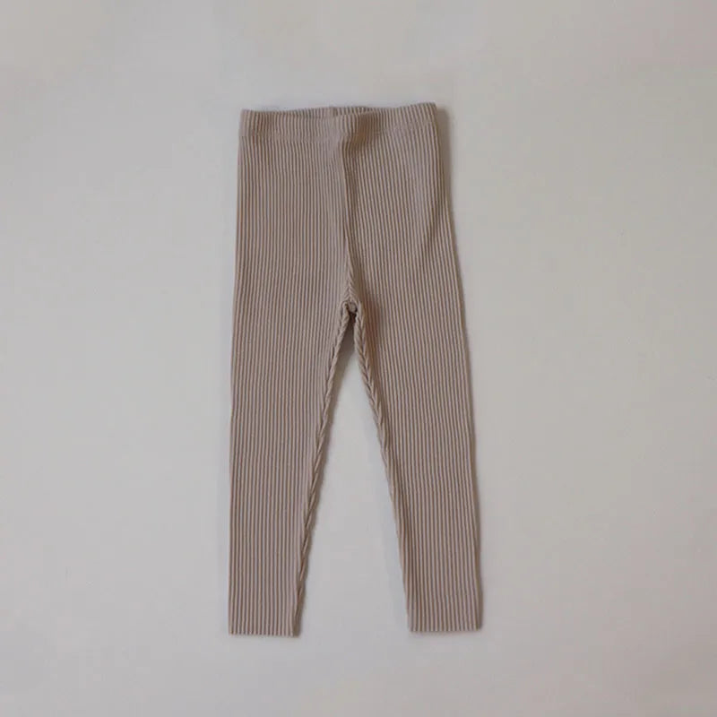 Baby Ribbed Solid Leggings