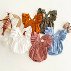Frill Cross Back Romper