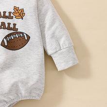 Load image into Gallery viewer, Baby Boy Girl Football Season Clothing Long Sleeve Letter Printed Jumpsuit Romper
