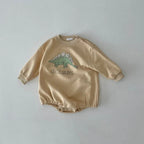 Dinosaur Long Sleeve Sweatshirt Bodysuit Romper