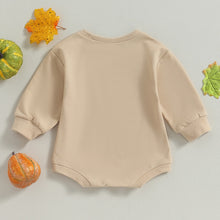 Load image into Gallery viewer, Baby Boy Girl Fall Jumpsuit Princess of the Patch Pumpkin Print Long Sleeve Bodysuit Romper

