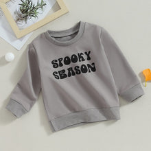 Load image into Gallery viewer, Toddler Baby Boy Girl Halloween Long Sleeve Round Neck Letter Print Pullover Loose Top
