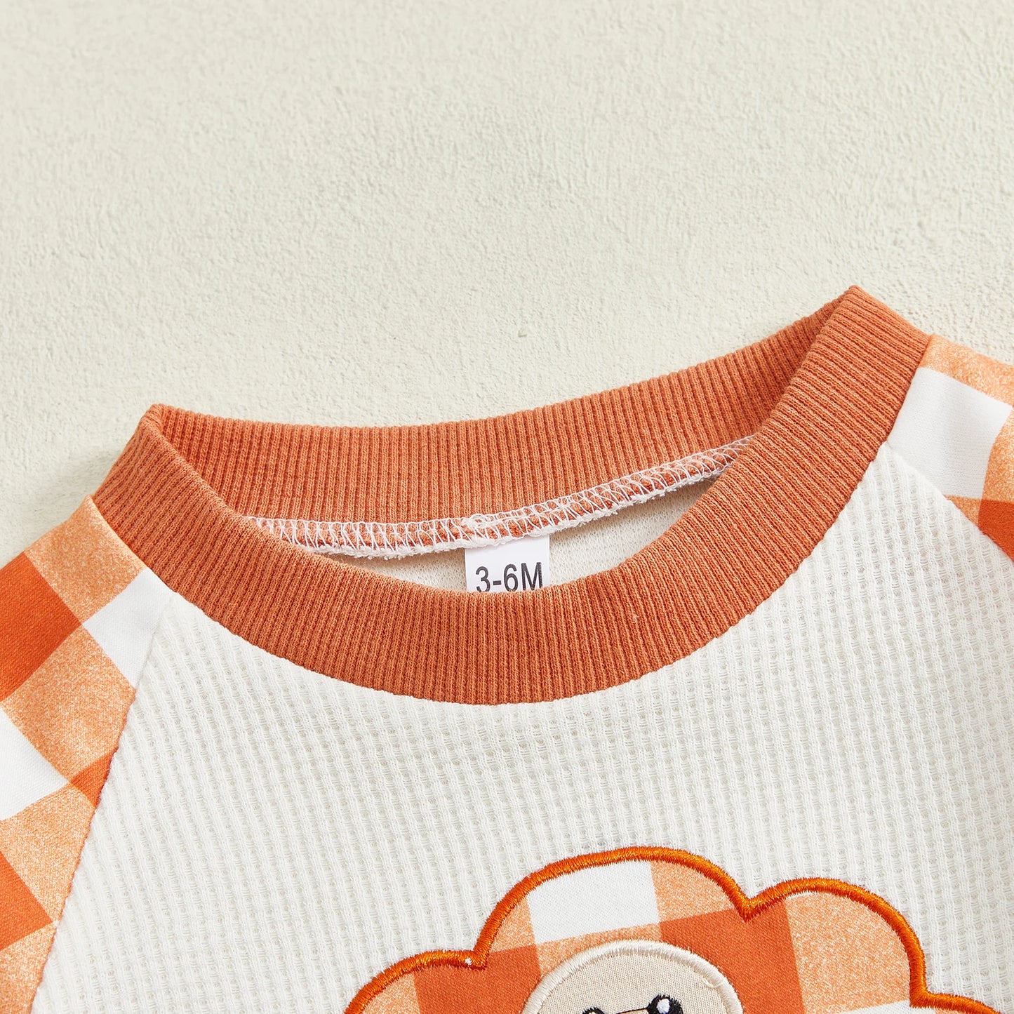 Baby Toddler Boys 2Pcs Plaid Jogger Set Fall Turkey Football Pattern Long Sleeve Round Neck Pullover Top Pants Thanksgiving Outfits