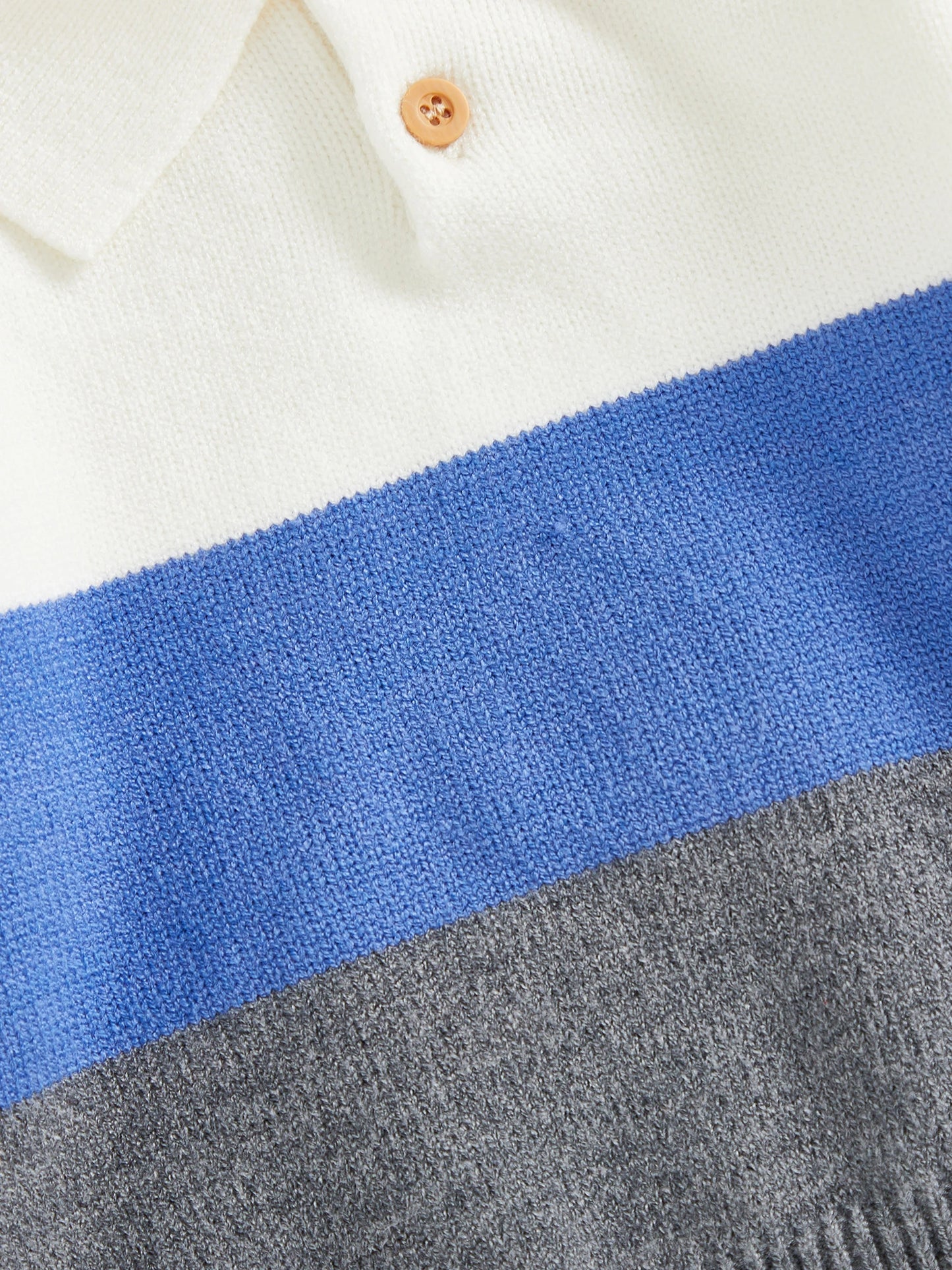 Baby Toddler Boy Sweater Lapel Collar Long Sleeve Patchwork Upper Button Down Pullover Warm Knit Tops