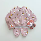 Girls Floral Jogger Set