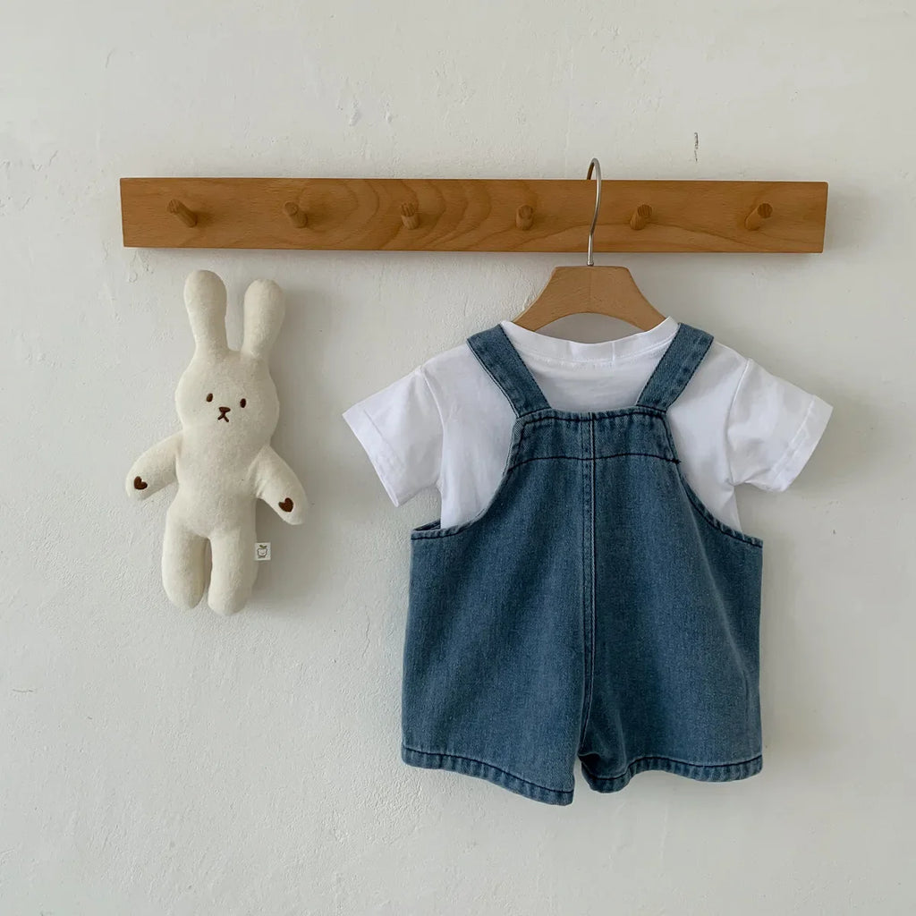 Pullover T-shirt Denim Set