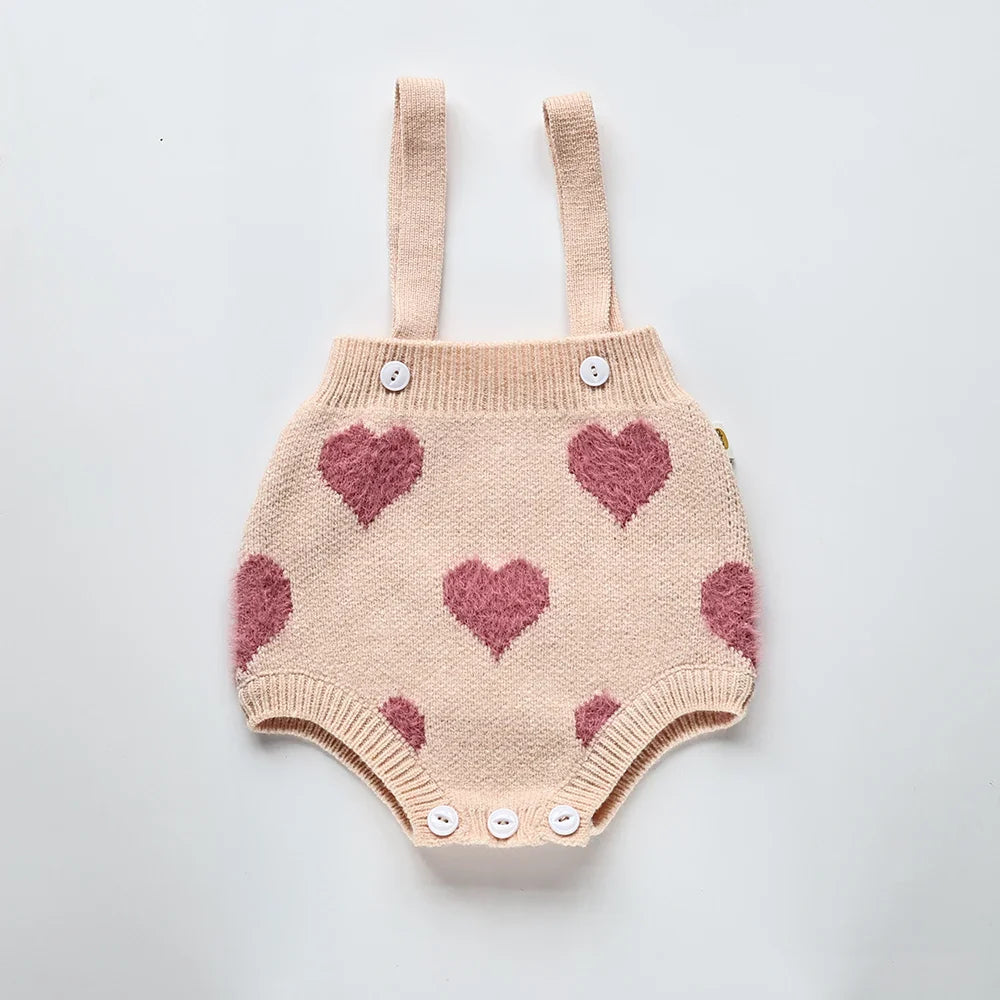 Heart Print 2 Piece Sweater Set