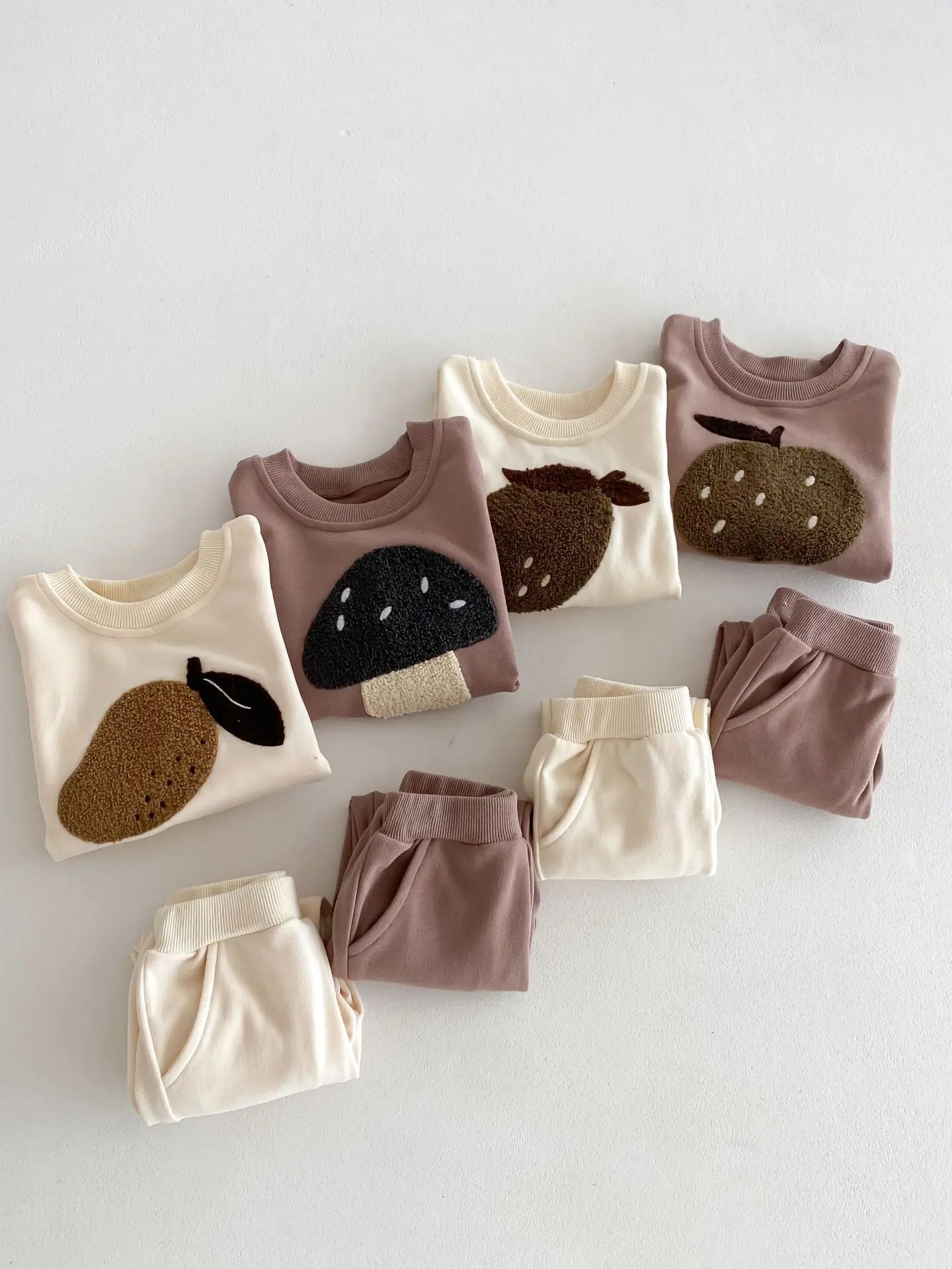 Baby Toddler Boy Girl 2Pcs Clothes Set Autumn Winter Infant Jogger Set Long Sleeve Pullover Top Pant Suit Outfit