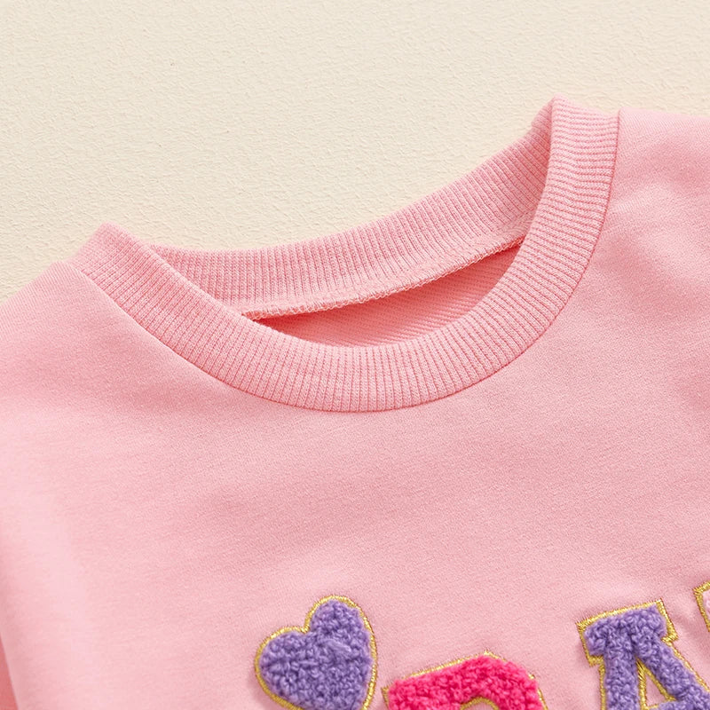 Baby Girl Boy BDAY GIRL / BOY Birthday Romper First Birthday Long Sleeve Round Neck Letter Embroidery Bodysuit Playsuit