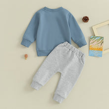 Load image into Gallery viewer, Baby Toddler Boys Girls 2PCS Letter Print Mama&#39;s Coffee Date Long Sleeve Top Pants Set Infant Fall Clothes
