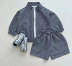 Lightweight Zipper Shorts Jogger Set