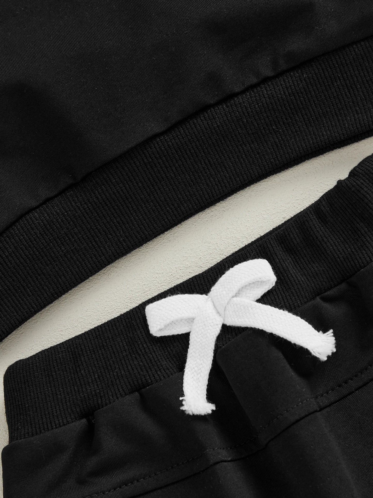 Baby Toddler Boy Girl 2Pcs Spring Fall Outfits Solid Color Long Sleeve Round Neck Pullover Top + Elastic Waist Long Pants Jogger Set